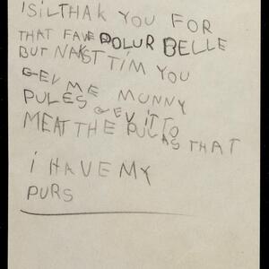 a page of handwritten text