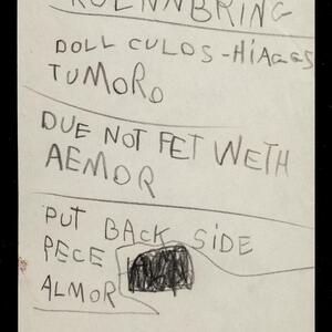 a page of handwritten text