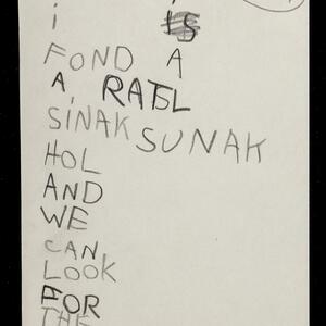 a page of handwritten text