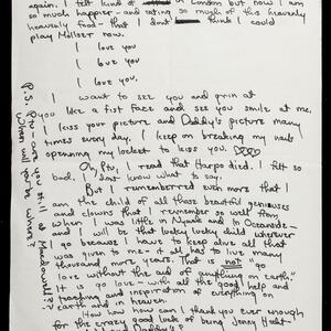 a page of handwritten text