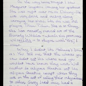 a page of handwritten text