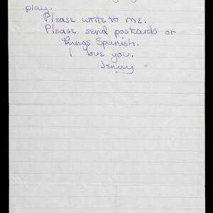 a page of handwritten text