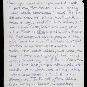 a page of handwritten text