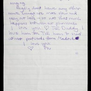 a page of handwritten text