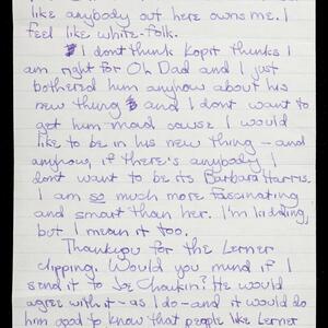 a page of handwritten text