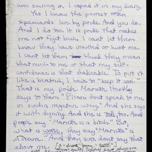 a page of handwritten text