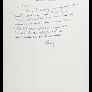 a page of handwritten text