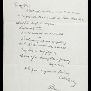 a page of handwritten text