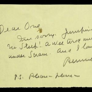 a page of handwritten text