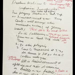 a page of handwritten text