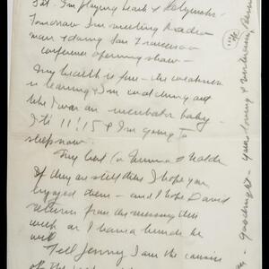 a page of handwritten text
