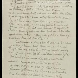 a page of handwritten text