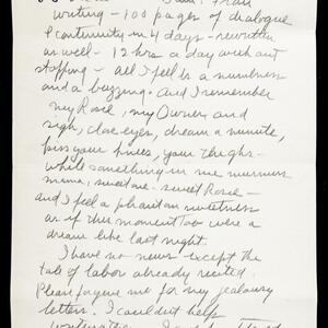 a page of handwritten text