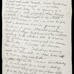a page of handwritten text