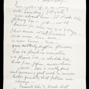 a page of handwritten text