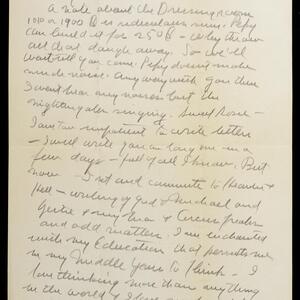 a page of handwritten text