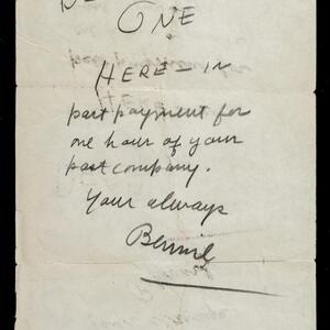 a page of handwritten text