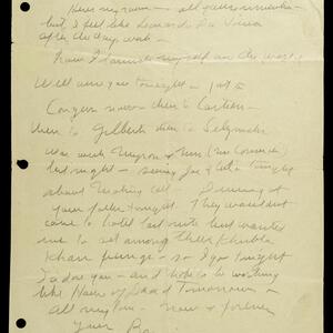 a page of handwritten text