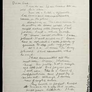 a page of handwritten text