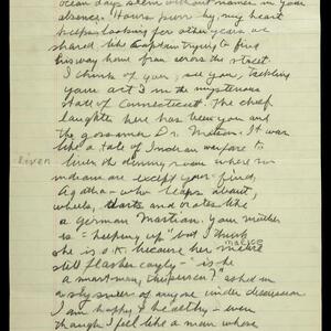 a page of handwritten text