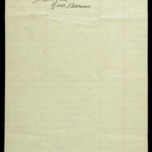 a page of handwritten text