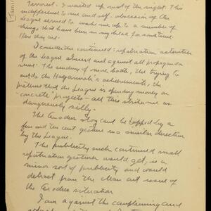 a page of handwritten text