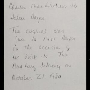 a page of handwritten text