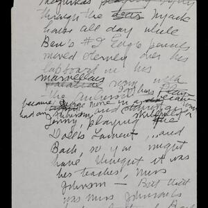 a page of handwritten text