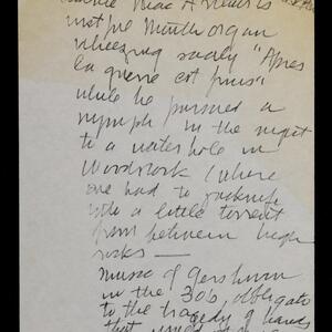 a page of handwritten text