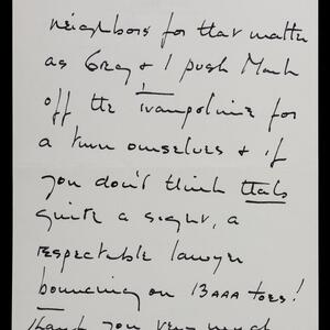 a page of handwritten text
