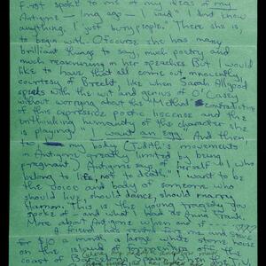 a page of handwritten text