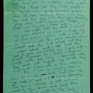 a page of handwritten text