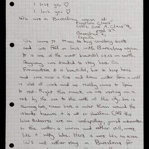 a page of handwritten text