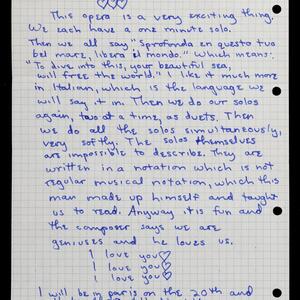 a page of handwritten text