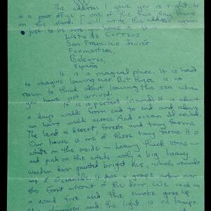 a page of handwritten text