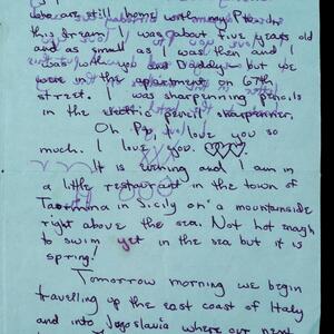 a page of handwritten text