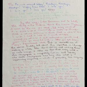 a page of handwritten text