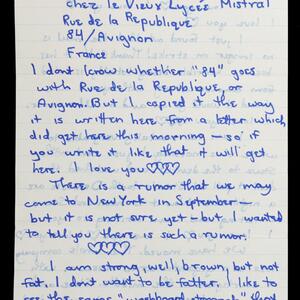 a page of handwritten text