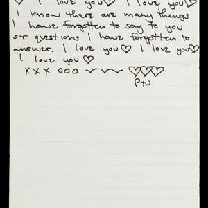 a page of handwritten text