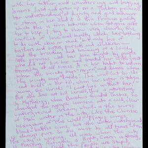 a page of handwritten text