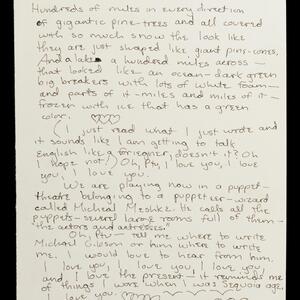 a page of handwritten text