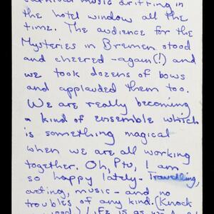 a page of handwritten text