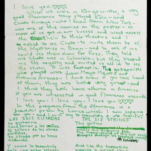 a page of handwritten text