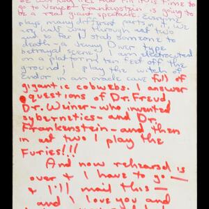 a page of handwritten text