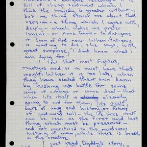 a page of handwritten text