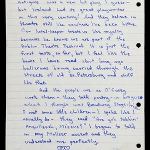 a page of handwritten text