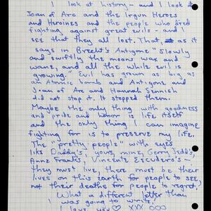 a page of handwritten text