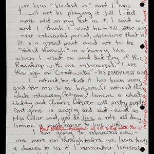 a page of handwritten text