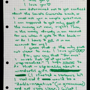 a page of handwritten text