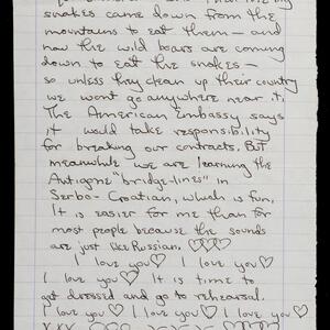 a page of handwritten text